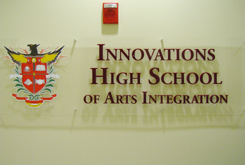 Innovations High School Hall Sign